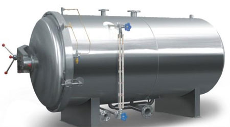 The horizontal sterilizing kettle