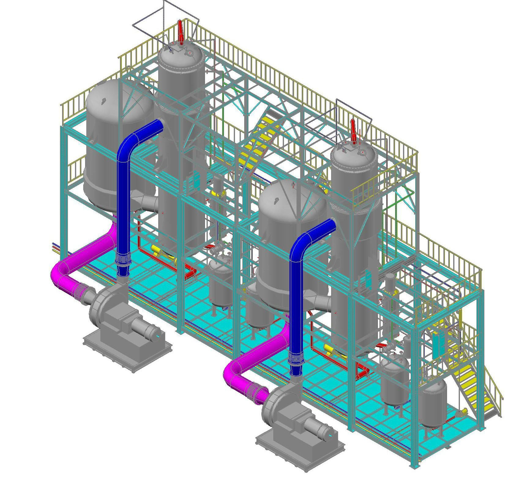 falling film evaporator design drawing