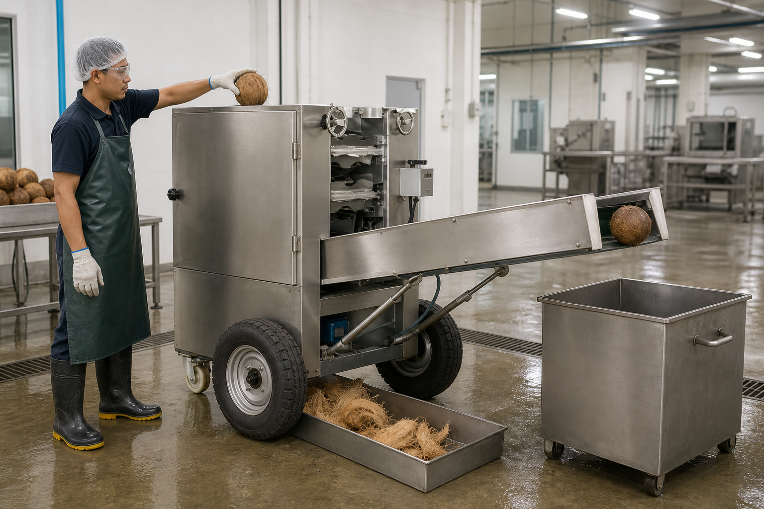 Applications of Coconut Peeling Machine