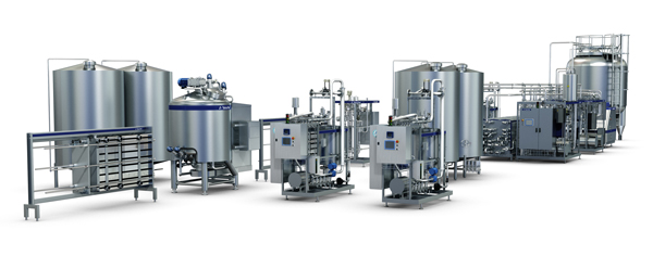 milk processing line