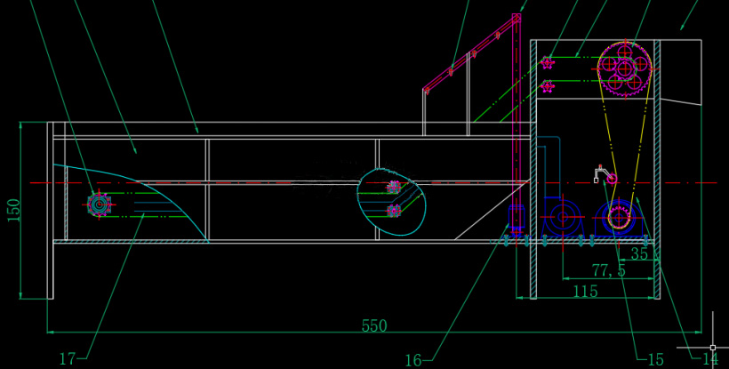 fruit bubble washing machine design drawing